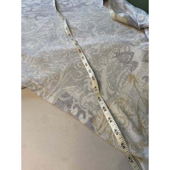 Catherines Poncho Sweater Women Size 4x/5x Gray Silver Gold Knit Pullover Casual - Picture 4 of 12